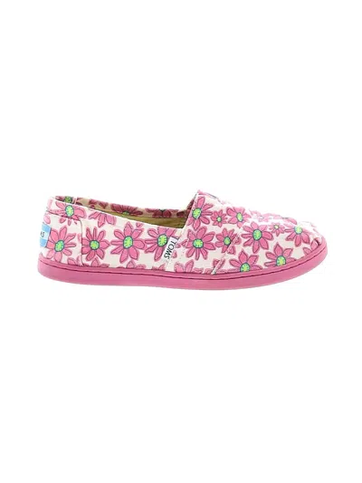 Pre-owned Toms Flats In Pink