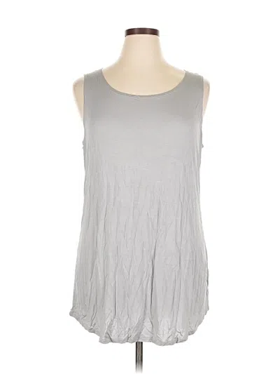 Pre-owned Logo By Lori Goldstein Sleeveless T-shirt In Silver