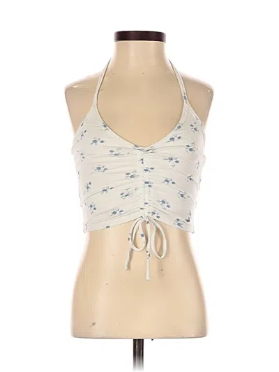 Pre-owned Hollister Tank Top Blue Halter Neckline Tops