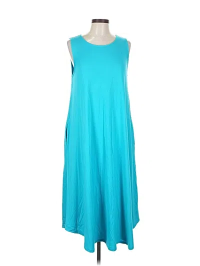 Pre-owned Zenana Outfitters Casual Dress In Blue