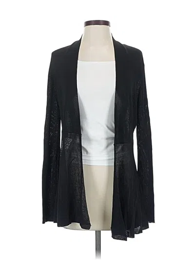 Pre-owned Eileen Fisher Cardigan Sweater In Black