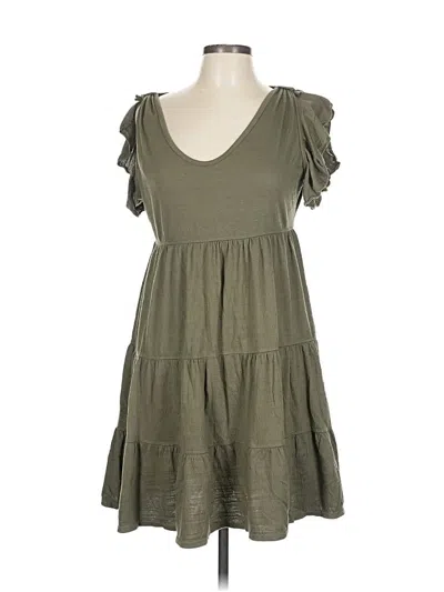 Pre-owned Max Studio Casual Dress In Green