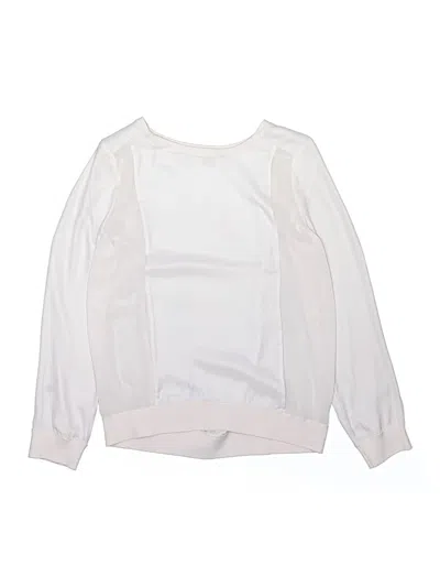 Pre-owned Vince Kids' Long Sleeve Blouse In White