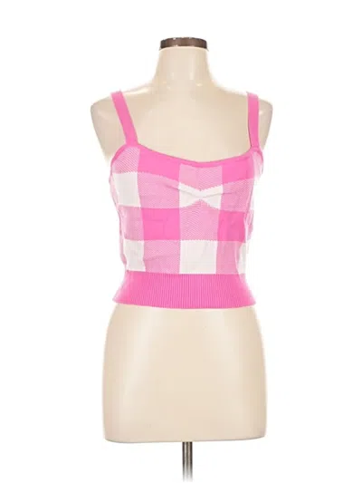 Pre-owned Skies Are Blue Tank Top Pink Square Neckline Tops
