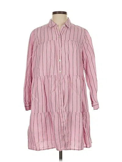 Pre-owned Jjill Casual Dress In Pink