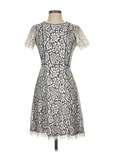 Pre-owned Jessica Simpson Cocktail Dress In Silver