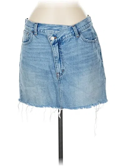 Pre-owned Assorted Brands Denim Skirt In Blue