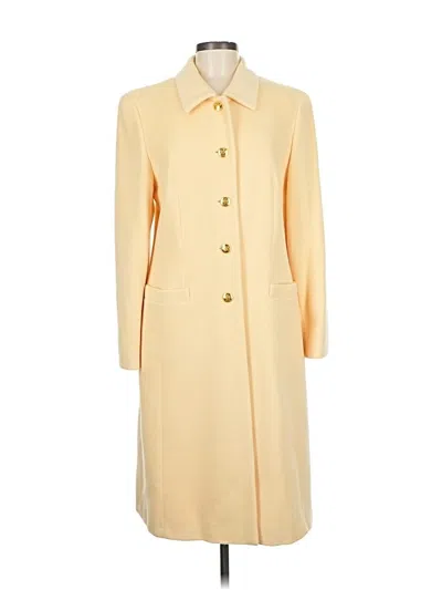 Pre-owned Escada By Margaretha Ley Wool Coat In Yellow