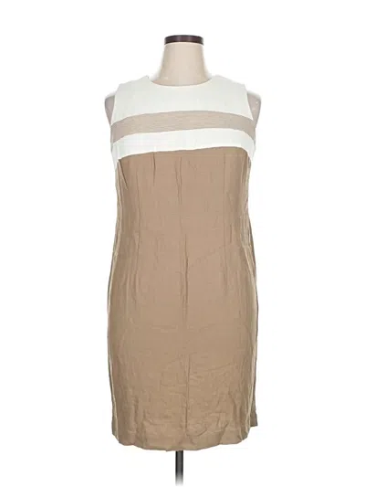 Pre-owned Sl Fashions Casual Dress In Brown