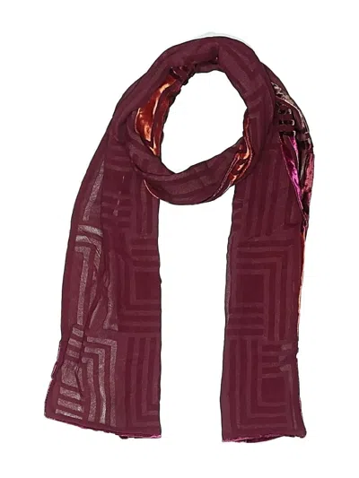 Pre-owned Unbranded Scarf In Burgundy