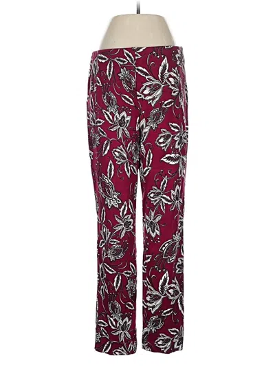 Pre-owned Chico's Casual Pants In Burgundy
