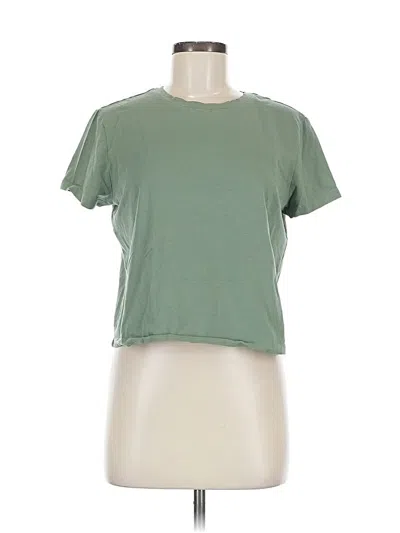 Pre-owned Nicole Miller Short Sleeve T-shirt In Green