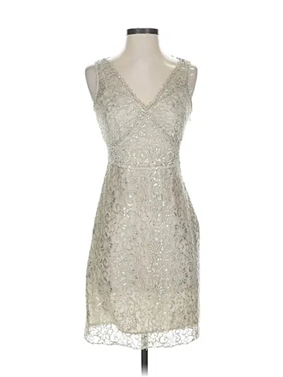 Bcbgmaxazria Cocktail Dress In Silver