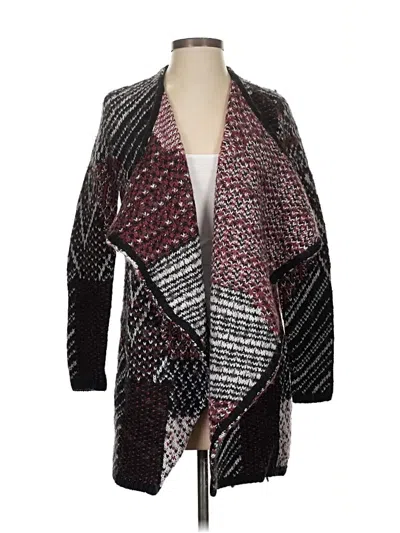 Pre-owned Caslon Cardigan Sweater In Burgundy