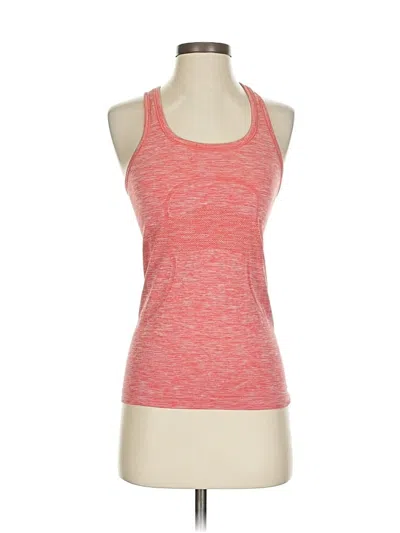Pre-owned Lululemon Athletica Active Tank Top In Red