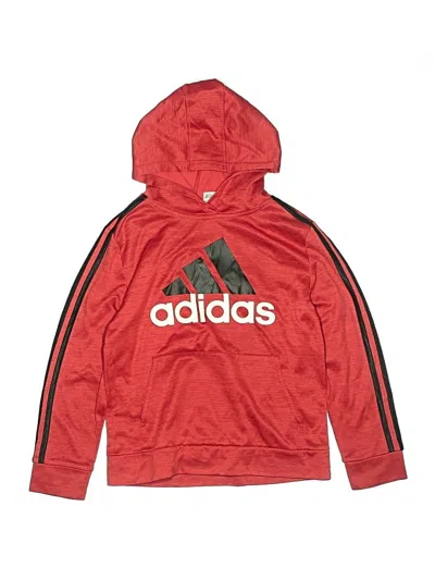 Pre-owned Adidas Originals Kids' Pullover Hoodie In Red