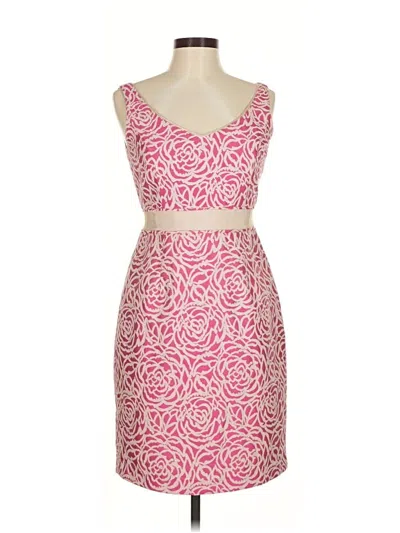 Pre-owned Maggy London Cocktail Dress In Pink