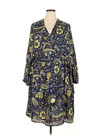 Pre-owned Lands' End Casual Dress In Blue