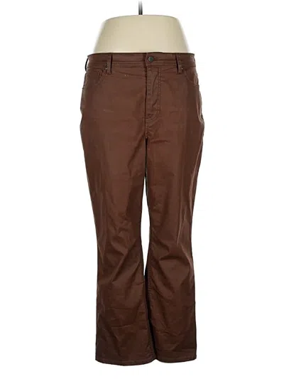 Pre-owned Talbots Khaki Pant In Brown