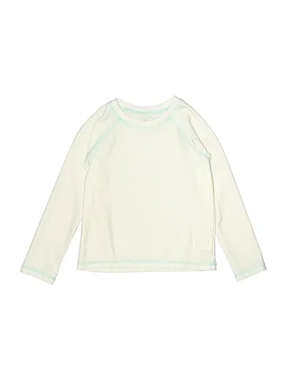 Pre-owned Wonder Nation Kids' Long Sleeve T-shirt In White