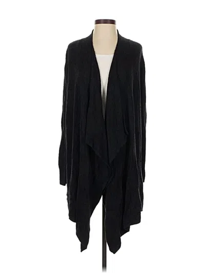 Pre-owned Barefoot Dreams Cardigan Sweater In Black