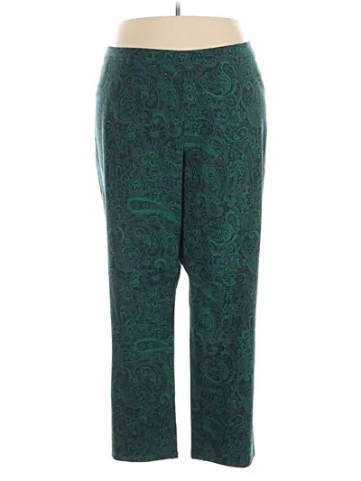 Pre-owned Isaac Mizrahi Live Casual Pants In Green