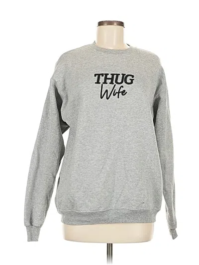 Pre-owned Hanes Sweatshirt In Gray