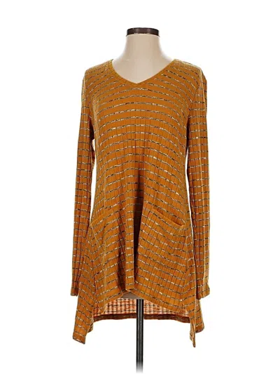 Pre-owned Logo By Lori Goldstein Casual Dress In Brown