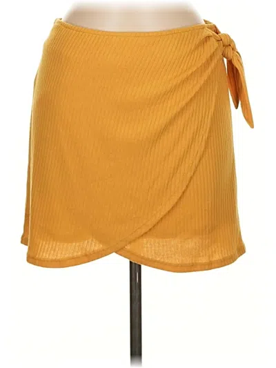 Pre-owned Sage The Label Casual Skirt In Yellow