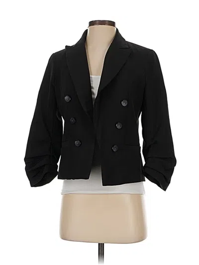 Pre-owned Adrienne Vittadini Blazer Jacket In Black