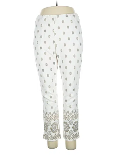 Pre-owned Jjill Casual Pants In White