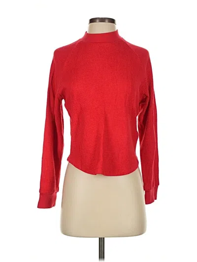 Pre-owned Madewell Turtleneck Sweater In Red