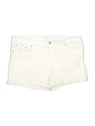 Pre-owned Levi's Denim Shorts In White