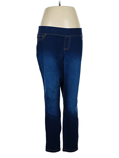 Pre-owned Per Se Jeggings In Blue