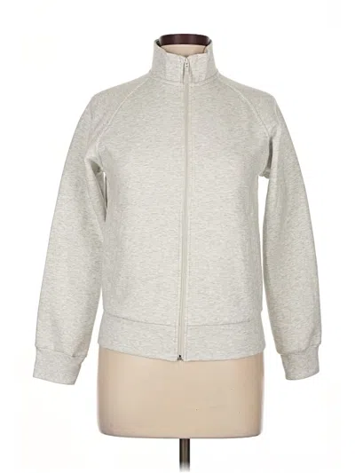 Pre-owned Uniqlo Track Jacket In Gray