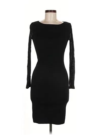 Pre-owned Carmen Marc Valvo Cocktail Dress In Black