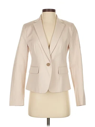 Pre-owned Ann Taylor Blazer Jacket In White