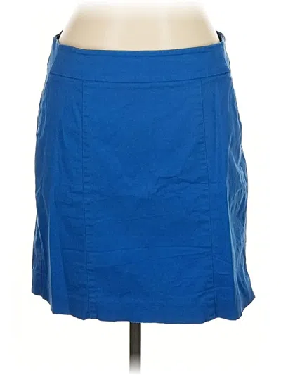 Pre-owned Ann Taylor Casual Skirt In Blue