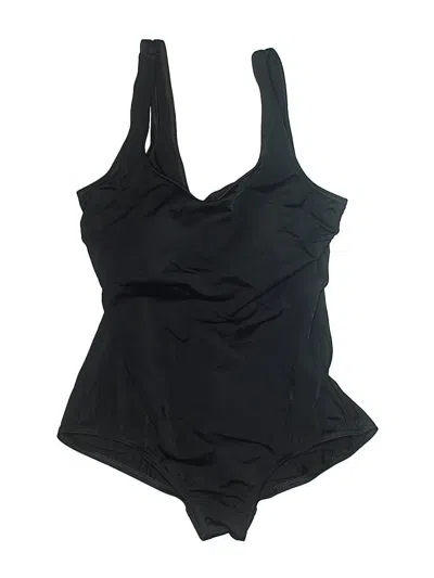 Pre-owned Lands' End One Piece Swimsuit In Black