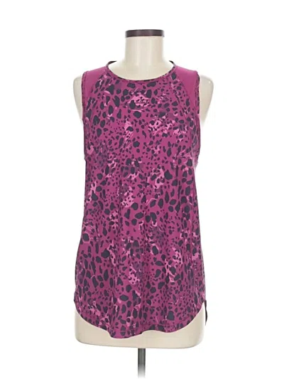 Pre-owned Lululemon Athletica Tank Top Purple Halter Neckline Tops