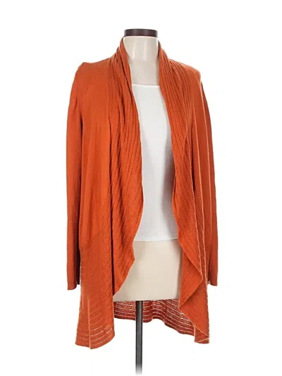 Pre-owned Chico's Cardigan Sweater In Orange