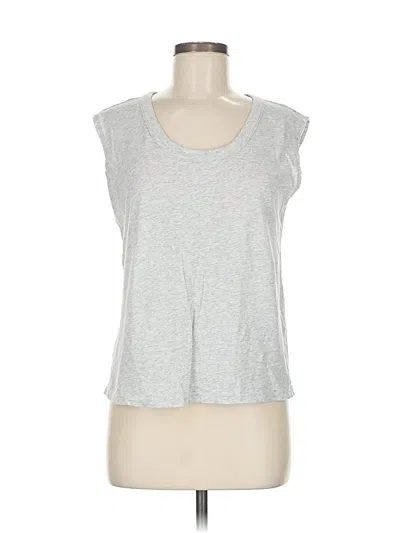 Pre-owned Banana Republic Factory Store Sleeveless T-shirt In Silver