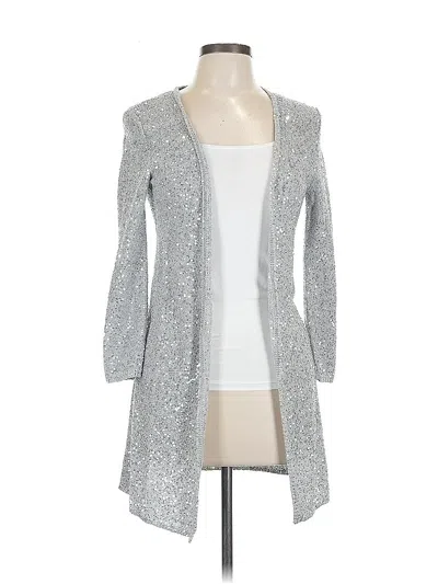 Pre-owned Amina Rubinacci Cardigan Sweater In Silver
