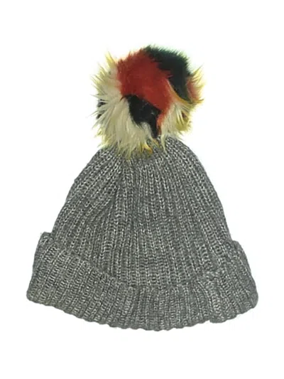 Pre-owned Zara Beanie Hat In Gray