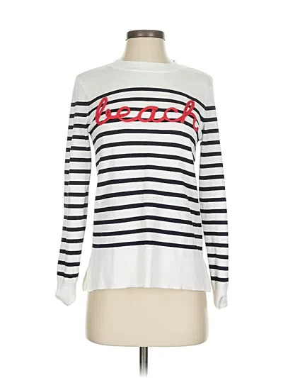 Pre-owned Marled By Reunited Pullover Sweater In White