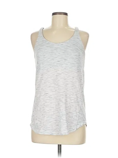 Pre-owned Lululemon Athletica Active Tank Top In Silver