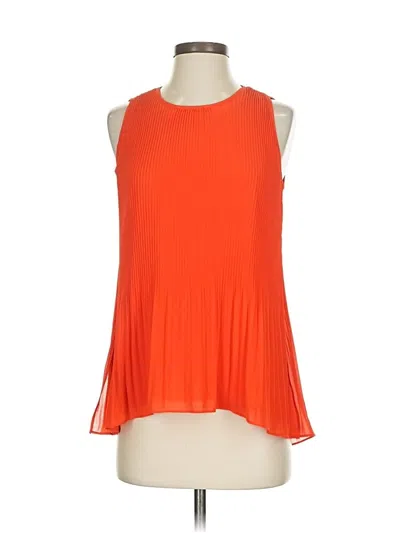 Pre-owned Catherine Catherine Malandrino Sleeveless Blouse In Orange