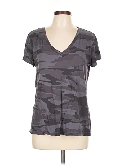Pre-owned Splendid Active T-shirt In Gray