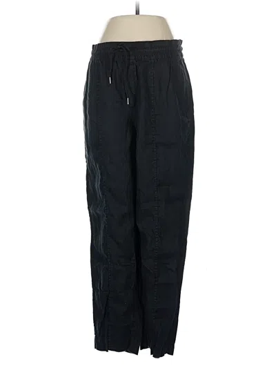 Pre-owned Athleta Linen Pants In Black