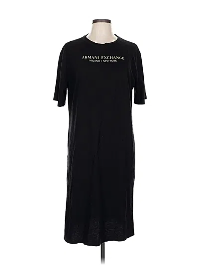 Pre-owned Armani Exchange Casual Dress In Black